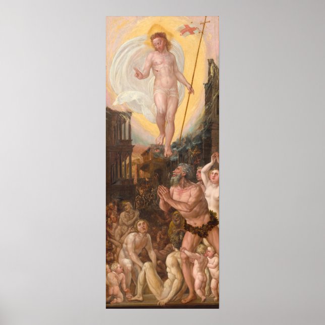 Christ in Limbo - Hans Mielich Fine Art Poster (Front)