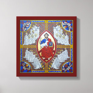 Christ in Majesty and the 24 Elders Canvas Print