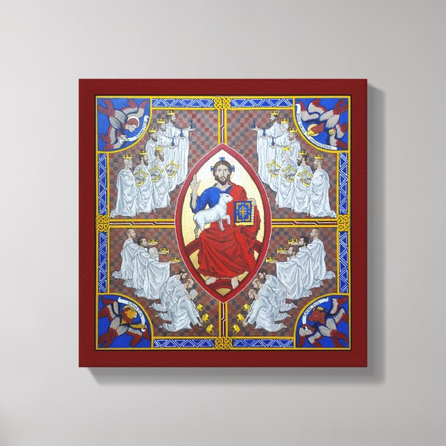Christ in Majesty and the 24 Elders Canvas Print (Front)