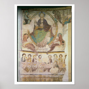 Christ in Majesty with Four Evangelical Symbols an Poster