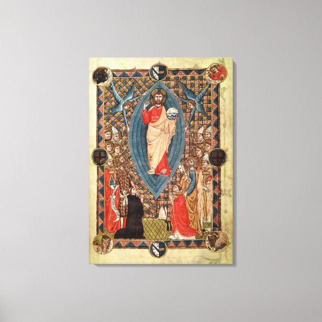 Christ in Majesty with Saints Canvas Print (Front)
