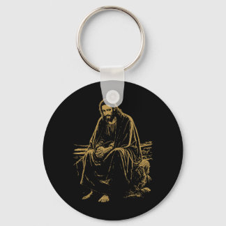 Christ in the Desert Jesus Prayer Christian Faiths Keychain