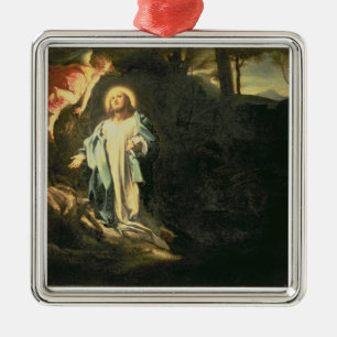 Christ in the Garden of Gethsemane 3 Metal Ornament