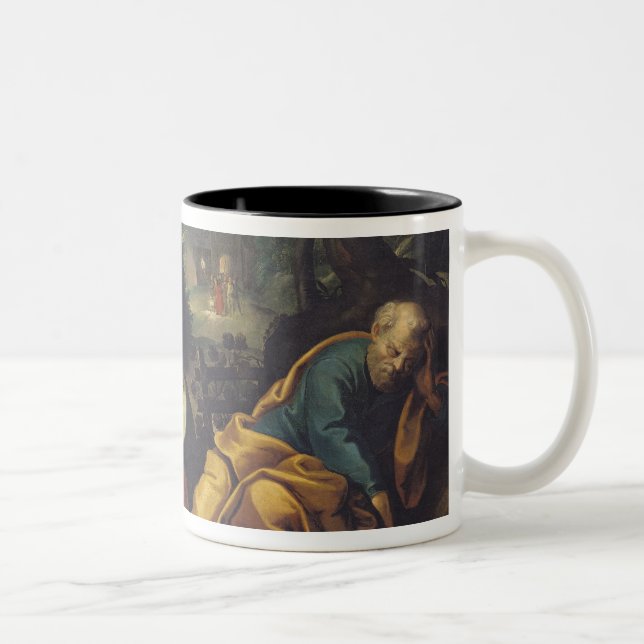 Christ in the Garden of Olives, 1625 Two-Tone Coffee Mug (Right)