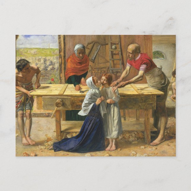 Christ In The House Of His Parents Postcard (Front)