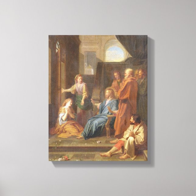 Christ in the House of Martha and Mary Canvas Print (Front)