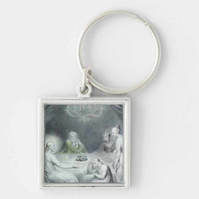 Christ in the House of Martha and Mary Keychain (Front)
