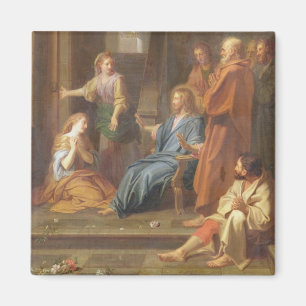 Christ in the House of Martha and Mary Magnet