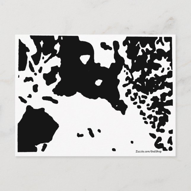 Christ in the snow postcard (Front)