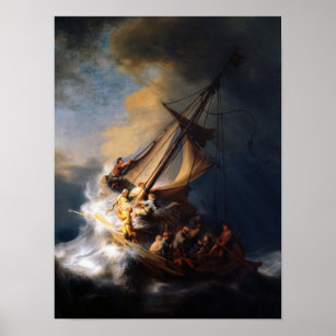 Christ in the Storm on the Sea of Galilee, 1633 Poster