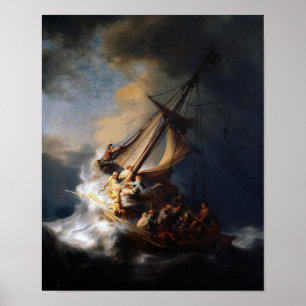 Christ in the Storm on the Sea of Galilee Poster