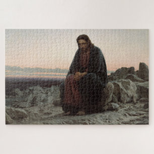 Christ in the Wilderness (by Ivan Kramskoi) Jigsaw Puzzle