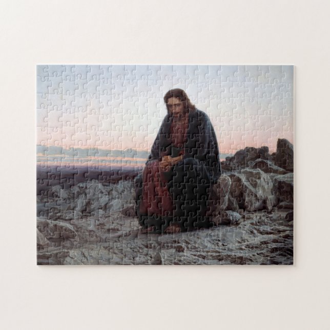 Christ in the Wilderness, Ivan Kramskoi Jigsaw Puzzle (Horizontal)