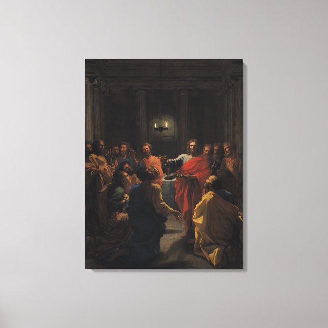 Christ Instituting the Eucharist Canvas Print (Front)