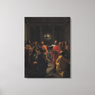 Christ Instituting the Eucharist Canvas Print
