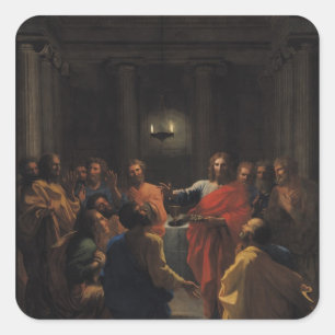 Christ Instituting the Eucharist Square Sticker