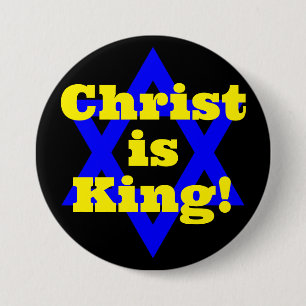 Christ is King!  3 Inch Round Button