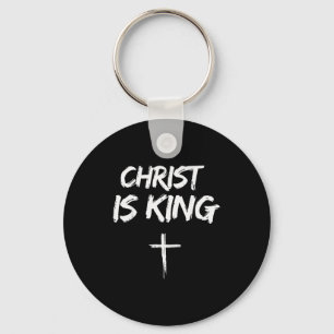 Christ Is King Jesus Catholic Christian Christiani Keychain