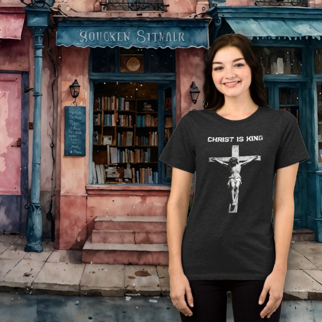 Christ is King Religious Tri-Blend Shirt (Creator Uploaded)