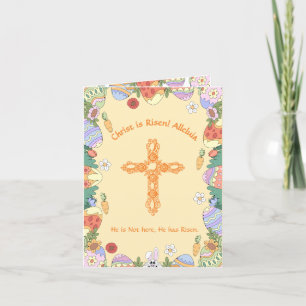 Christ is Risen Alleluia Easter Blessings Holiday Card