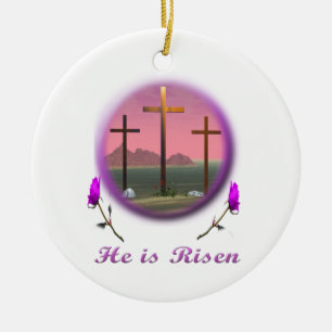 Christ is Risen  Ceramic Ornament