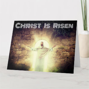 Christ is risen from dead Easter greeting card