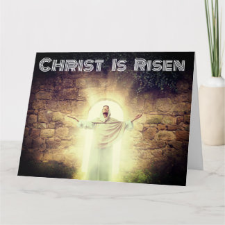 Christ is risen from dead Easter greeting card
