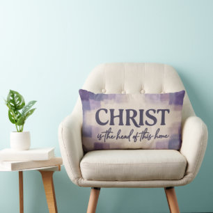 CHRIST Is the Head of This Home Christian Lumbar Pillow