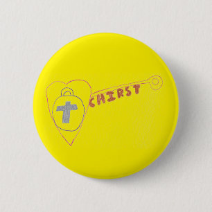 Christ is the Key Round Badge 2 Inch Round Button