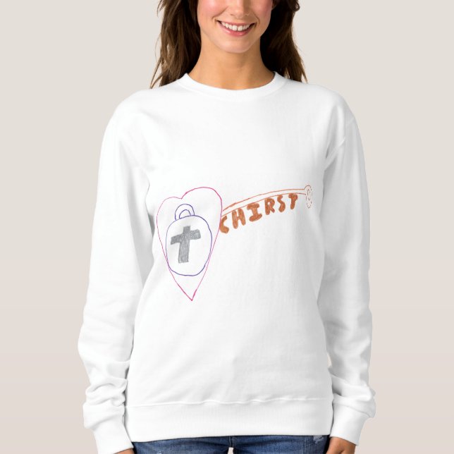 Christ is the Key Women's Basic Sweatshirt (Front)