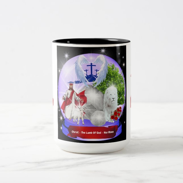 Christ L'Agneau A Risqué La Mug De Café (Centre)