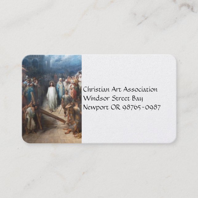 Christ Leaving Praetorium Business Card (Front)