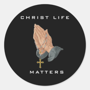 Christ Life S - A Powerful Faith-inspired Design S Classic Round Sticker