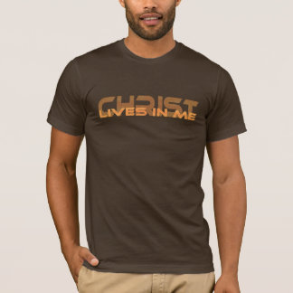 Christ lives in me 3 Orange TRANS PNG T-Shirt