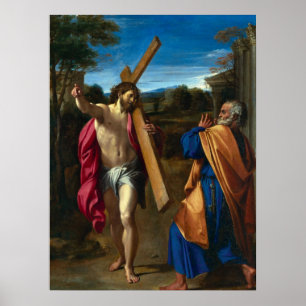 Christ Meets St. Peter Poster