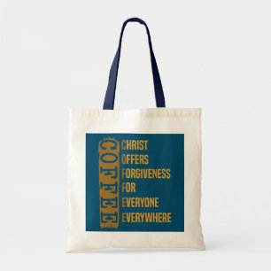 Christ Offers Forgiveness For Everyone Everywhere Tote Bag