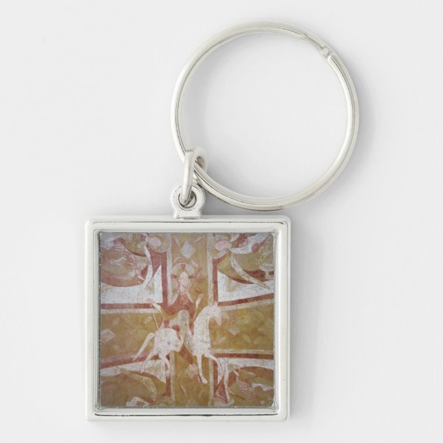Christ on a white horse keychain (Front)