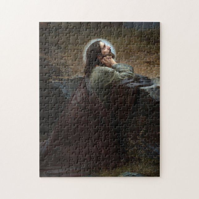 Christ on Mount Olive, Thy Will Be Done! by Liska Jigsaw Puzzle (Vertical)