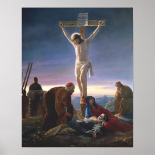 Christ on the Cross by Carl Bloch, Religious Poster