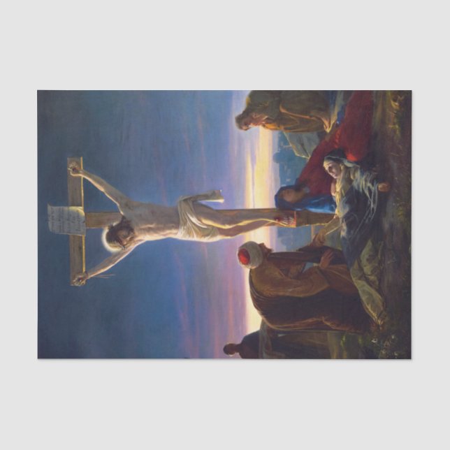 Christ on the Cross by Carl Bloch Tissue Paper (Front)