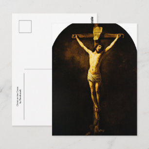 Christ on the Cross by Rembrandt Postcard
