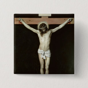 Christ on the Cross, c.1630 2 Inch Square Button