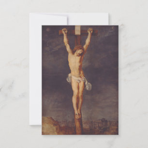 Christ on the Cross Holy Card Pater Noster