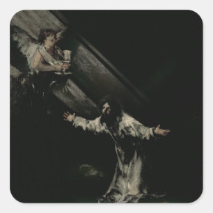Christ on the Mount of Olives, 1819 Square Sticker