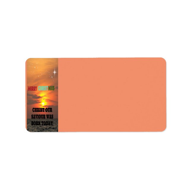 Christ Our Saviour Was Born Today Label (Front)