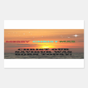 Christ Our Saviour Was Born Today Sticker
