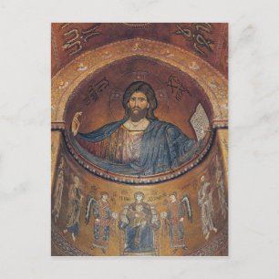 Christ Pantocrator and the Madonna Postcard
