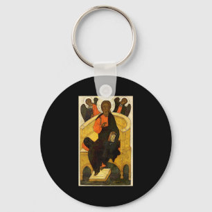 Christ Pantocrator Jesus Enthroned Savior Christia Keychain