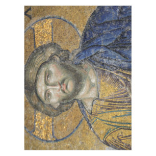 Christ Pantocrator Mosaic Iconic Religious Roman A Tablecloth