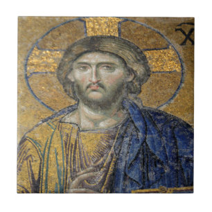 Christ Pantocrator Mosiac Hagia Sophia Tile
